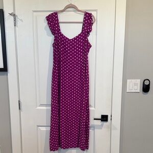 Purple Polka Dot Dress
